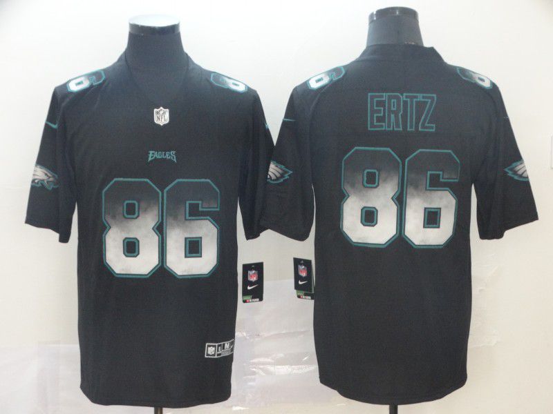 Men Philadelphia Eagles 86 Ertz Nike Black Smoke Fashion Limited NFL Jerseys